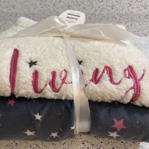 ULTRA SOFT Fleece Pajamas Lounge Set Living The Dream 2x 2xl xxl 2 Pc NEW NWT - Picture 5 of 5